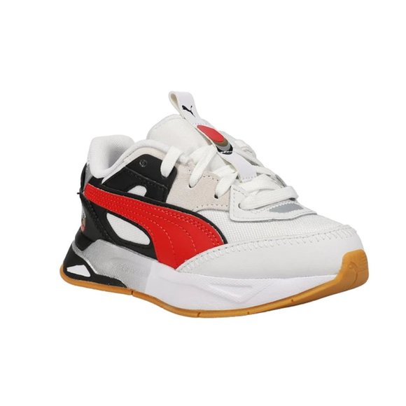 New Puma Boy's Mirage Sport Aos Lace Up Black&Red Sneakers (Little Kid) - Picture 2 of 4